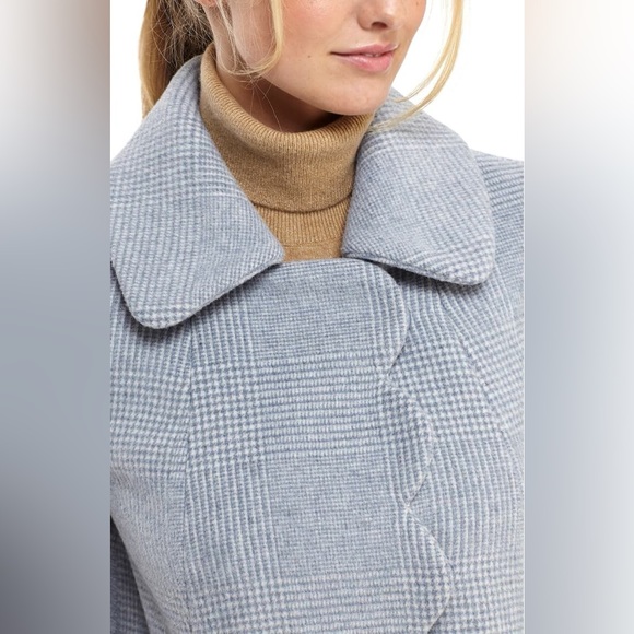 Gal Meets Glam - Aubrey Scalloped Houndstooth Check Coat - Picture 7 of 7